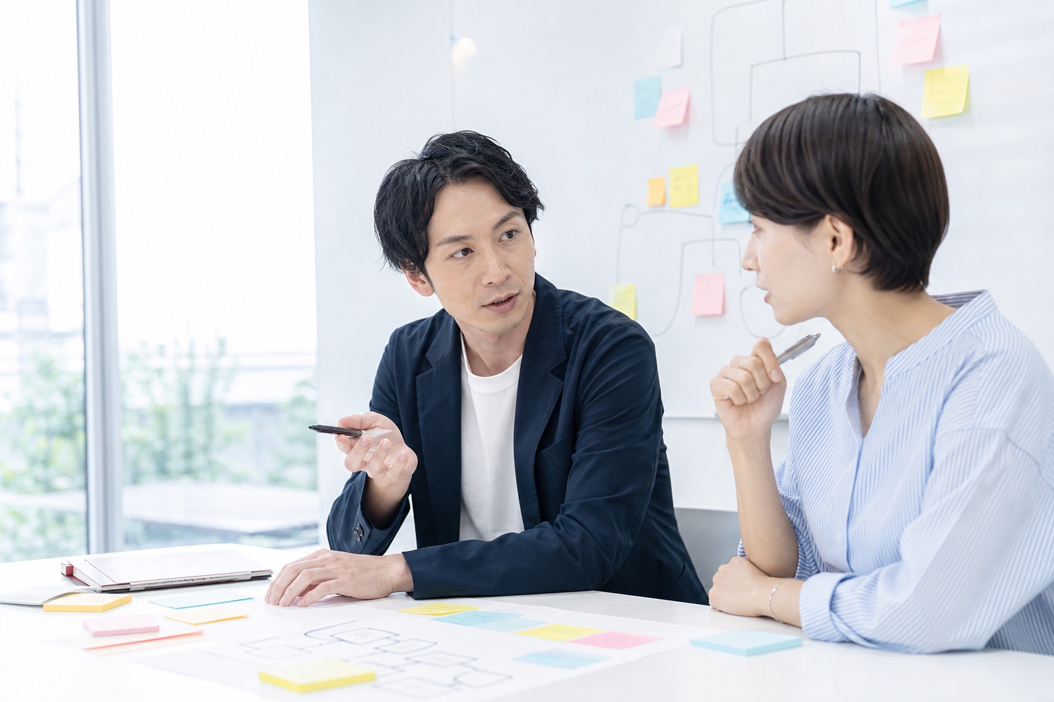 顧客と業務課題を整理するFDEのイメージ