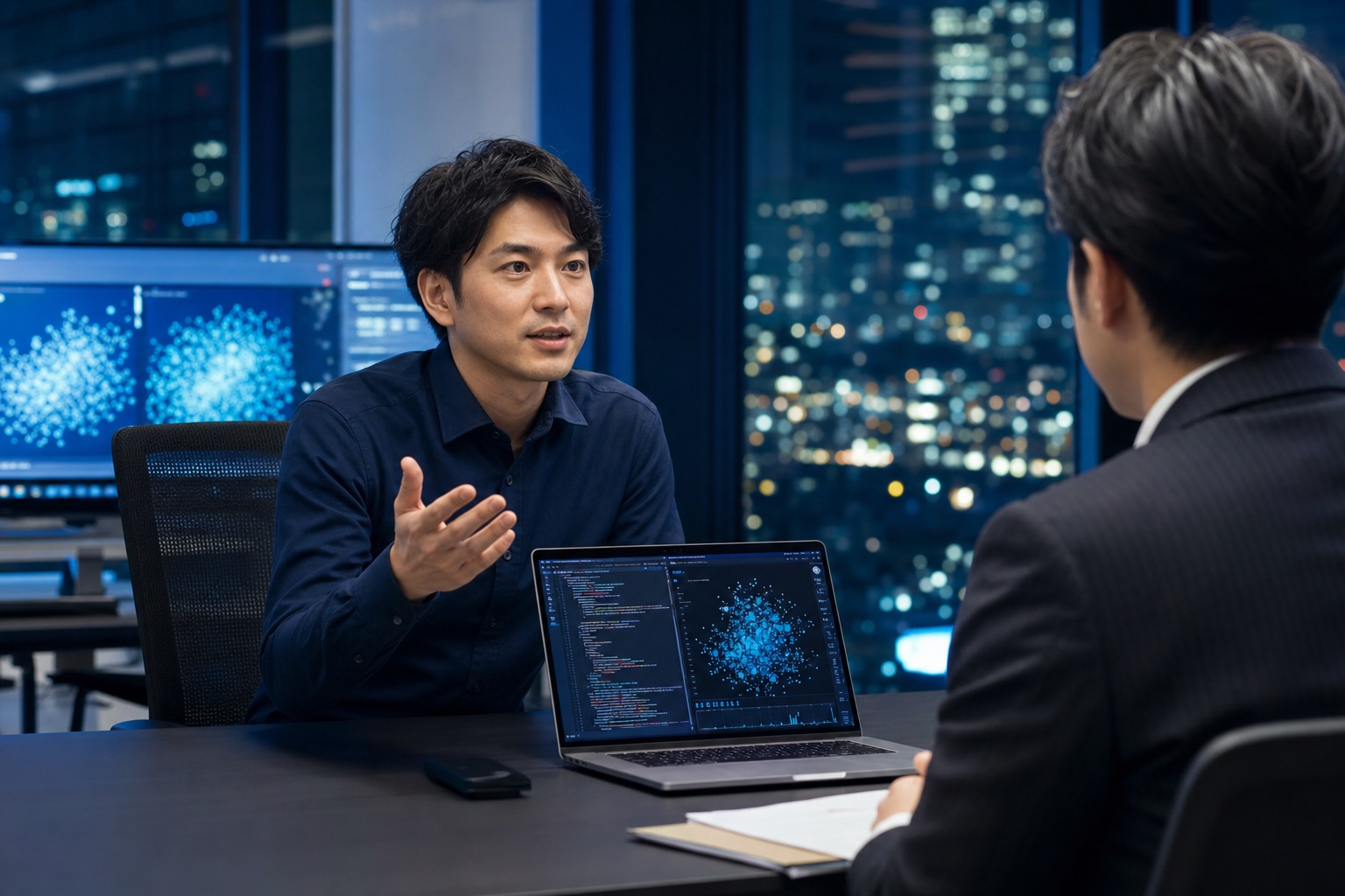 FDEへのキャリアについて相談するエンジニアのイメージ